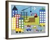 Storybook Construction Site-Chariklia Zarris-Framed Art Print