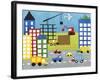 Storybook Construction Site-Chariklia Zarris-Framed Art Print