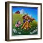 Storytime On The Farm-Cindy Thornton-Framed Art Print