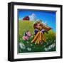 Storytime On The Farm-Cindy Thornton-Framed Art Print