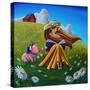 Storytime On The Farm-Cindy Thornton-Stretched Canvas