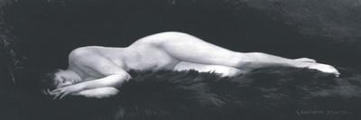 Asleep on a Fur Rug-Stourdza-Mounted Premium Giclee Print