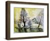 Stourhead, Evening Lake-Mary Kuper-Framed Giclee Print