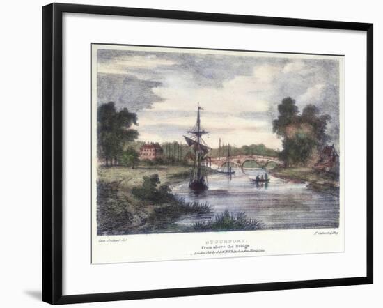 Stourport-On-Severn, Worcestershire, from Above the Bridge, C1795-Samuel Ireland-Framed Giclee Print