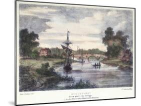 Stourport-On-Severn, Worcestershire, from Above the Bridge, C1795-Samuel Ireland-Mounted Giclee Print