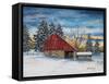 Stovers Mill Barn-James Redding-Framed Stretched Canvas