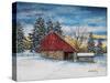 Stovers Mill Barn-James Redding-Stretched Canvas
