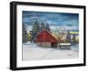 Stovers Mill Barn-James Redding-Framed Art Print