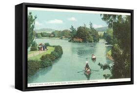 Stow Lake, Golden Gate Park, San Francisco, California-null-Framed Stretched Canvas