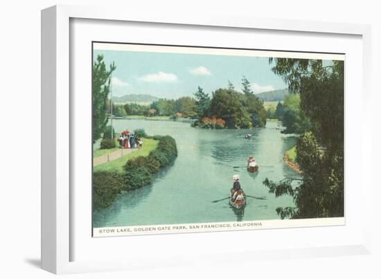 Stow Lake, Golden Gate Park, San Francisco, California-null-Framed Art Print