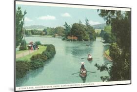 Stow Lake, Golden Gate Park, San Francisco, California-null-Mounted Art Print