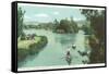 Stow Lake, Golden Gate Park, San Francisco, California-null-Framed Stretched Canvas