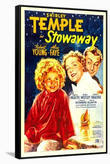 Stowaway, Shirley Temple, Alice Faye, Robert Young, 1936-null-Framed Stretched Canvas