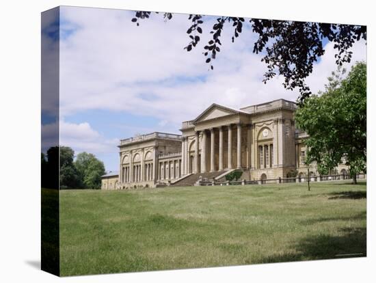 Stowe House, Stowe Landscaped Gardens, Buckinghamshire, England, United Kingdom-David Hunter-Stretched Canvas