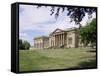 Stowe House, Stowe Landscaped Gardens, Buckinghamshire, England, United Kingdom-David Hunter-Framed Stretched Canvas
