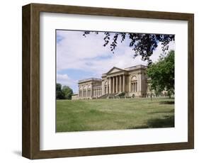 Stowe House, Stowe Landscaped Gardens, Buckinghamshire, England, United Kingdom-David Hunter-Framed Photographic Print