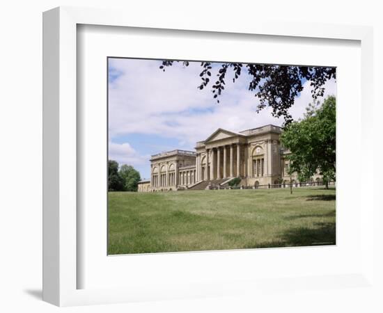 Stowe House, Stowe Landscaped Gardens, Buckinghamshire, England, United Kingdom-David Hunter-Framed Photographic Print