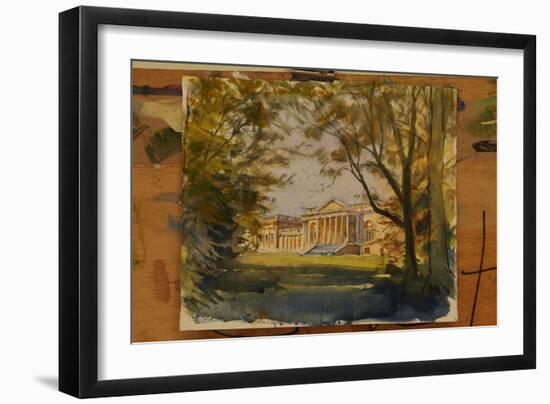 Stowe, South Front-Tim Scott Bolton-Framed Giclee Print