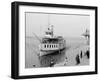 Str. Islander Nearing Frontenac Wharf, Round Island, N.Y.-null-Framed Photo