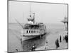 Str. Islander Nearing Frontenac Wharf, Round Island, N.Y.-null-Mounted Photo