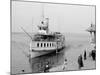 Str. Islander Nearing Frontenac Wharf, Round Island, N.Y.-null-Mounted Photo