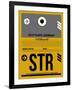 STR Stuttgart Luggage Tag I-NaxArt-Framed Art Print