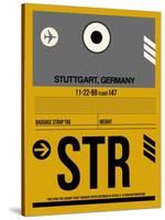 STR Stuttgart Luggage Tag I-NaxArt-Stretched Canvas