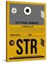 STR Stuttgart Luggage Tag I-NaxArt-Stretched Canvas