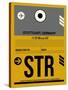 STR Stuttgart Luggage Tag I-NaxArt-Stretched Canvas