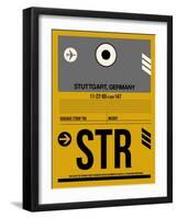 STR Stuttgart Luggage Tag I-NaxArt-Framed Art Print