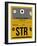 STR Stuttgart Luggage Tag I-NaxArt-Framed Art Print