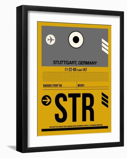 STR Stuttgart Luggage Tag I-NaxArt-Framed Art Print