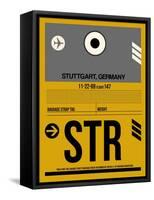 STR Stuttgart Luggage Tag I-NaxArt-Framed Stretched Canvas