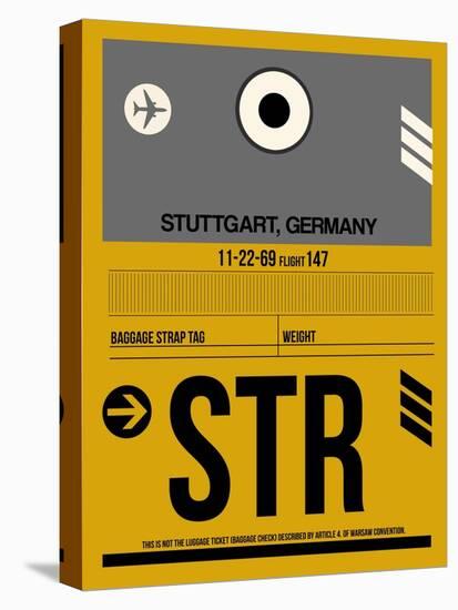 STR Stuttgart Luggage Tag I-NaxArt-Stretched Canvas