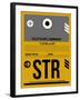 STR Stuttgart Luggage Tag I-NaxArt-Framed Art Print