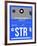 STR Stuttgart Luggage Tag II-NaxArt-Framed Art Print