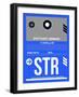 STR Stuttgart Luggage Tag II-NaxArt-Framed Art Print