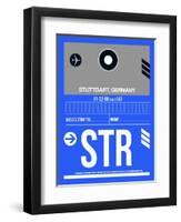 STR Stuttgart Luggage Tag II-NaxArt-Framed Art Print