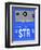 STR Stuttgart Luggage Tag II-NaxArt-Framed Art Print