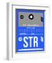 STR Stuttgart Luggage Tag II-NaxArt-Framed Art Print