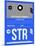 STR Stuttgart Luggage Tag II-NaxArt-Mounted Art Print