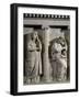 Strabo I's Wives, King of Sidon, Detail of Long Side of Marble Sarcophagus known as Mourners-null-Framed Giclee Print