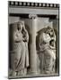 Strabo I's Wives, King of Sidon, Detail of Long Side of Marble Sarcophagus known as Mourners-null-Mounted Giclee Print