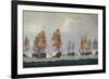 'Strachan's Action off Ferrol', c1806-Thomas Whitcombe-Framed Giclee Print