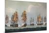 'Strachan's Action off Ferrol', c1806-Thomas Whitcombe-Mounted Giclee Print