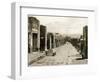 Strada Dell' Abbondanza, Pompeii, Italy, C1900s-null-Framed Giclee Print