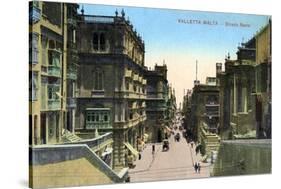 Strada Reale, Valletta Malta, 20th Century-null-Stretched Canvas