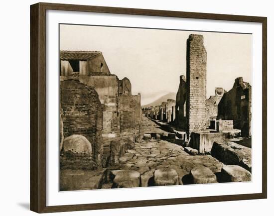 Strada Stabiana, Pompeii, Italy, C1900s-null-Framed Giclee Print