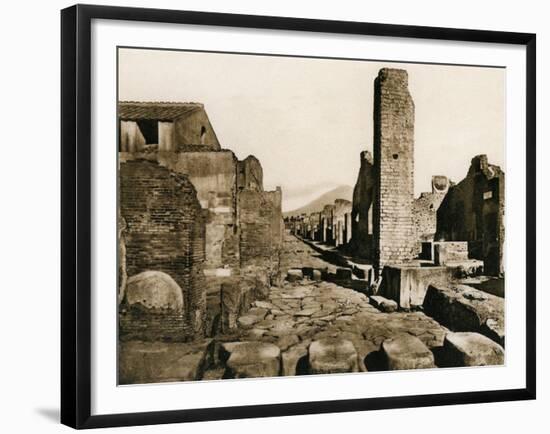 Strada Stabiana, Pompeii, Italy, C1900s-null-Framed Giclee Print