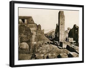 Strada Stabiana, Pompeii, Italy, C1900s-null-Framed Giclee Print